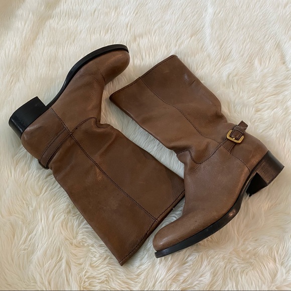 Authentic Prada Mid-Calf Boots with buckle - Picture 2 of 5